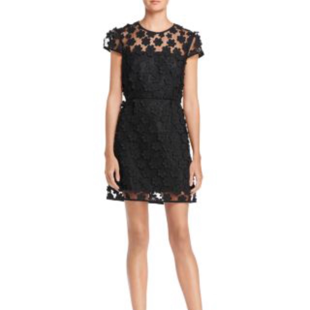 Milly Angie Floral Applique Dress